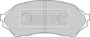 Borg & Beck Brake Pad Set -  BBP1663 fits Mazda 323 1998-