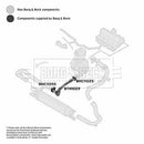 Borg & Beck Turbo Hose Part No -BTH1029