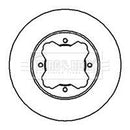 Borg & Beck Brake Disc Pair  - BBD4986 fits Honda Accord Rover 600 90-99