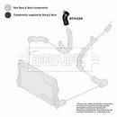 Borg & Beck Turbo Hose  - BTH1229 fits VAG A3,Beetle,Golf VI,Jetta V