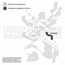 First Line Turbo Hose  - FTH1605 fits Audi A4 1.8T