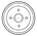 Borg & Beck Rear Brake Drum (Single) - BBR7116 fits Vauxhall Agila,Wagon R 00-