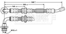 Borg & Beck Brake Hose  - BBH7211 fits Suzuki Jimny 98-