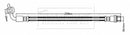 Borg & Beck Brake Hose  - BBH7287 fits Toyota Hiace 08/95-04