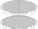 Borg & Beck Front Brake Pad Set - BBP1581 fits Daihatsu Charade 93-00