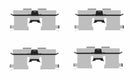 Textar Brake Pad Fitting Kit - 82502300