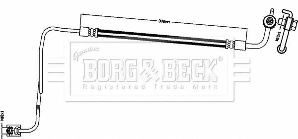 Borg & Beck Brake Hose  - BBH8494 fits Citroen C4 Picasso 10/12-
