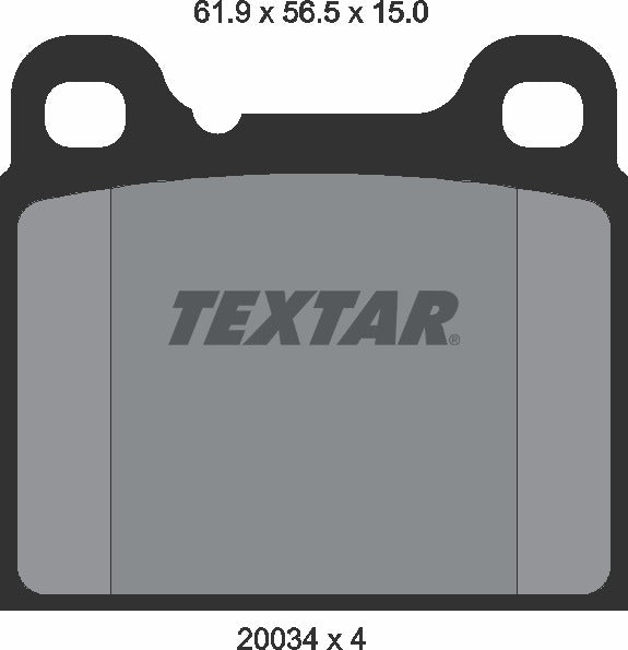 Textar Brake Pad Set - 2003402