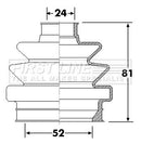 First Line Cv Joint Boot Kit  - FCB6305 fits Vauxhall Omega
