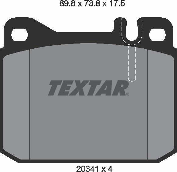 Textar Brake Pad Set - 2034110