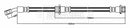 Borg & Beck Brake Hose  - BBH8807 fits Pulsar Hatchback C13 2014-