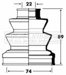 First Line Cv Joint Boot Kit  - FCB2826 fits Hyundai Lantra 1.6i - Inner