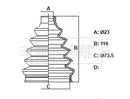 Borg & Beck Cv Joint Boot Kit Part No -BCB6426
