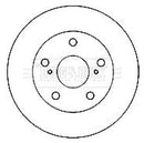 Borg & Beck Brake Disc Pair  - BBD5177 fits Toyota Hi-LuxExtra Cab 7/05-08