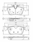 Borg & Beck Brake Pad Set Rear -BBP2657