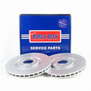 Borg & Beck Brake Disc Pair  - BBD4717 fits Peugeot 308,3008 2.0 HDi 07-
