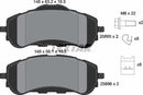Citroën Opel Peugeot Vauxhall, Brake Pad Set - Textar 2589501