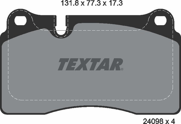Volkswagen, Brake Pad Set - Textar 2409801