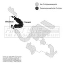 First Line Air Filter Hose  - FTH1463 fits Fiat Doblo 04- 1.3JTD