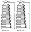 Borg & Beck Steering Gaiter Kit  - BSG3235 fits Ford Escort, Fiesta, Focus