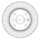 Borg & Beck Brake Disc Pair  - BBD4511 fits Daewoo Lacetti 9/01-04