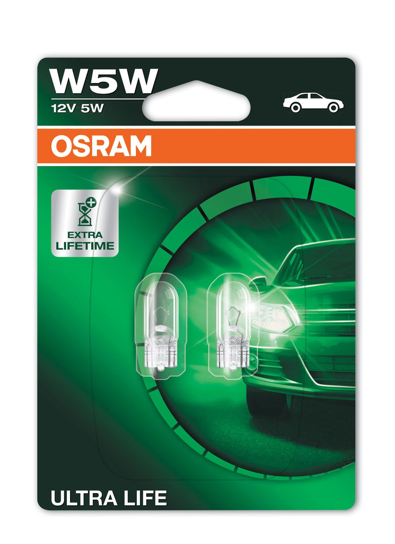 Osram Ultra Life Bulb Twin Sets - 501LL Side & Tail
