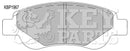 Key Parts Brake Pad Set - KBP1967 fits Citroen C1 05-