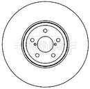 Borg & Beck Brake Disc Single  - BBD5959S fits Subaru Outback 3.6i 10/09-