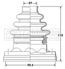 First Line Cv Joint Boot Kit  - FCB6191 fits BMW 3 Series
