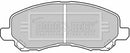 Borg & Beck Front Brake Pad Set - BBP1831 fits Mitsubishi Galant 01-