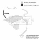 Borg & Beck Turbo Hose  - BTH1369 fits GM 1.8-2.016V X18XE X20XEV 89-