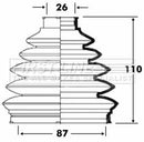 First Line Cv Joint Boot Kit  - FCB6097 fits Vauxhall Astra, Vectra, Zafira