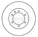 Borg & Beck Brake Disc Pair  - BBD4199 fits Nissan Patrol GR Y60/61 92-00