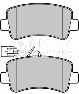 Key Parts Brake Pad Set - KBP2267 fits Vauxhall Movano 2.3CDTI 02/10-