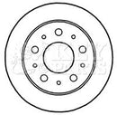 Key Parts Brake Disc Pair  - KBD4668 fits Citroen Relay III 06 -