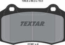 Citroën Jaguar Lotus Peugeot Seat Volvo, Brake Pad Set - Textar 2138102