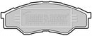 Borg & Beck Front Brake Pad Set - BBP2032 fits Toyota Hilux 07-