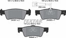 Textar Brake Pad Set - 2436704
