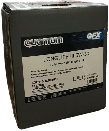 Genuine Volkswagen 5W30 Long Life Engine Oil - 20L - ZGB 115 QLB 01 502