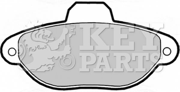 Key Parts Brake Pad Set - KBP1738 fits Fiat Punto 99-