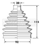 First Line Cv Joint Boot Kit  - FCB6315 fits Mitsubishi Lancer V