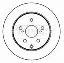 Borg & Beck Brake Disc Pair  - BBD4603 fits Toyota Rav 4 III 06-