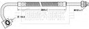 Borg & Beck Brake Hose  - BBH6733 fits Kia Sportage (K00)