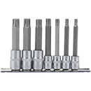 Ribe Socket Bit Set, 3/8" & 1/2" Sq Dr (7 Piece)