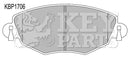 Key Parts Brake Pad Set - KBP1706 fits Ford Mondeo/Jag X type 00-