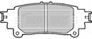 Borg & Beck Rear Brake Pad Set - BBP2336 fits Toyota Prius 1.8h ZVW4 05/11-