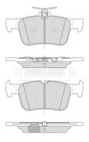 Borg & Beck Rear Brake Pad Set -BBP2505