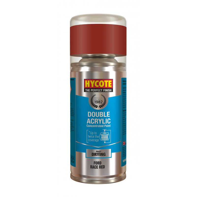 Hycote Double Acrylic Ford Race Red Spray Paint - 150ml