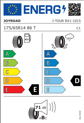 Joyroad 175 65 14 86T Tour RX1 tyre
