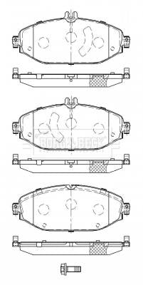 Borg & Beck Front Brake Pad Set -BBP2513